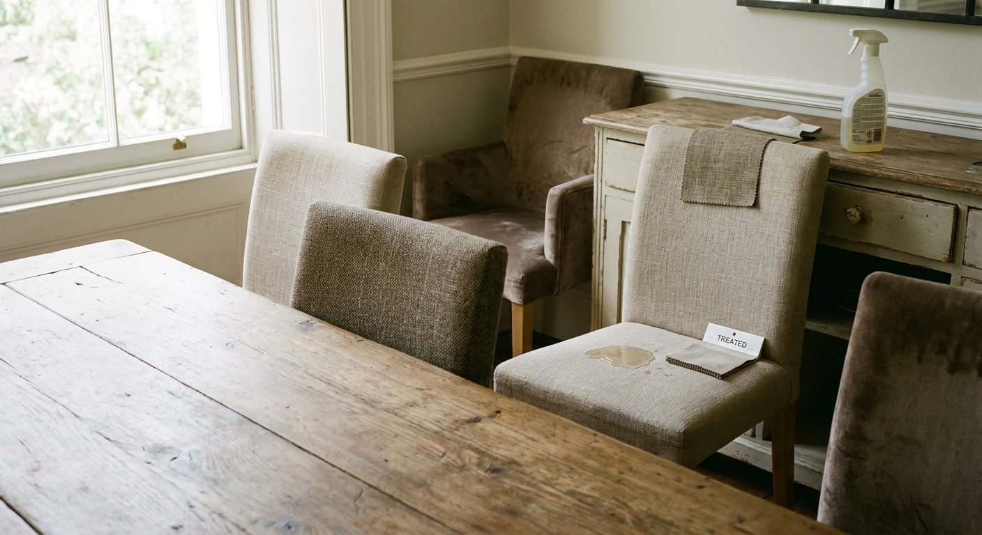 How stain resistance finishes change maintenance schedules for dining chairs