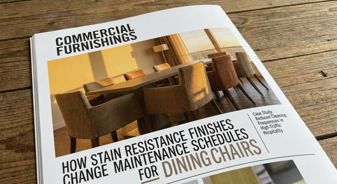 How stain resistance finishes change maintenance schedules for dining chairs