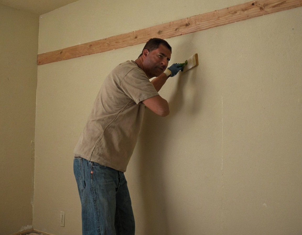 Practical visual for How much primer, paint, caulk, and sanding does the accent wall require