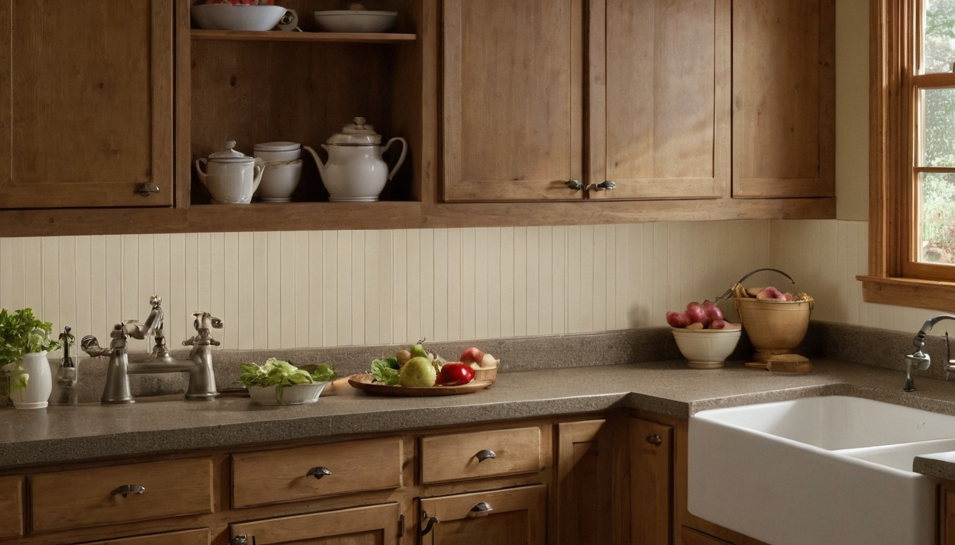 Practical visual for Is beadboard practical for an 18-foot farmhouse kitchen backsplash